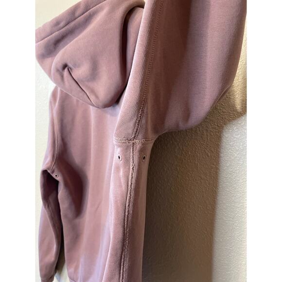 Theory Men’s Purple Pullover Essential Cozy Hoodie W/ Kangaroo Pocket Medium - Picture 4 of 11